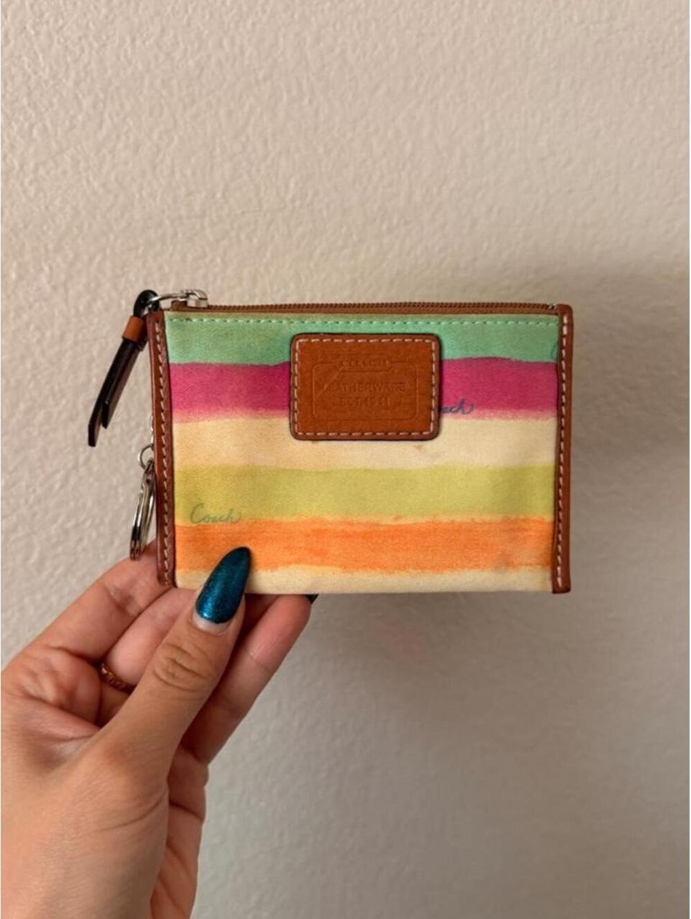 Vintage Coach Watercolor Card Holder